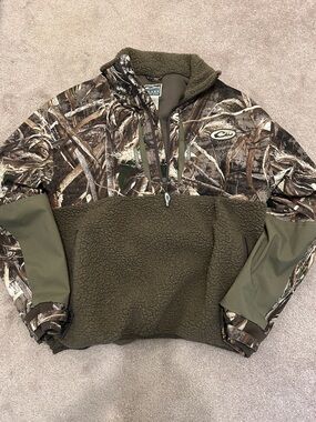 Drake Waterfowl Half Zip Sherpa Jacket